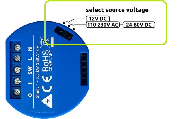 Shelly Voltage Select